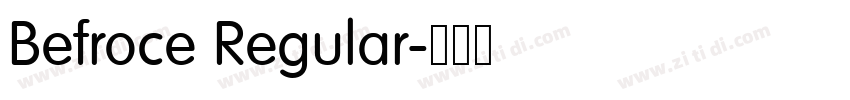 Befroce Regular字体转换